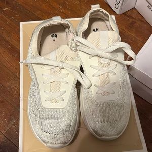 H&M cream sneakers